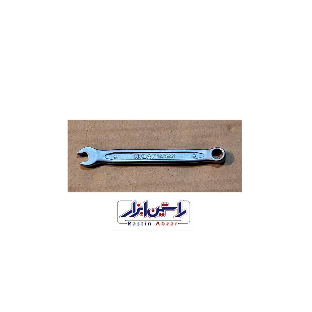 آچار یکسر تخت یکسر رینگ سایز ۶ حرفه‌ای NOLAN 