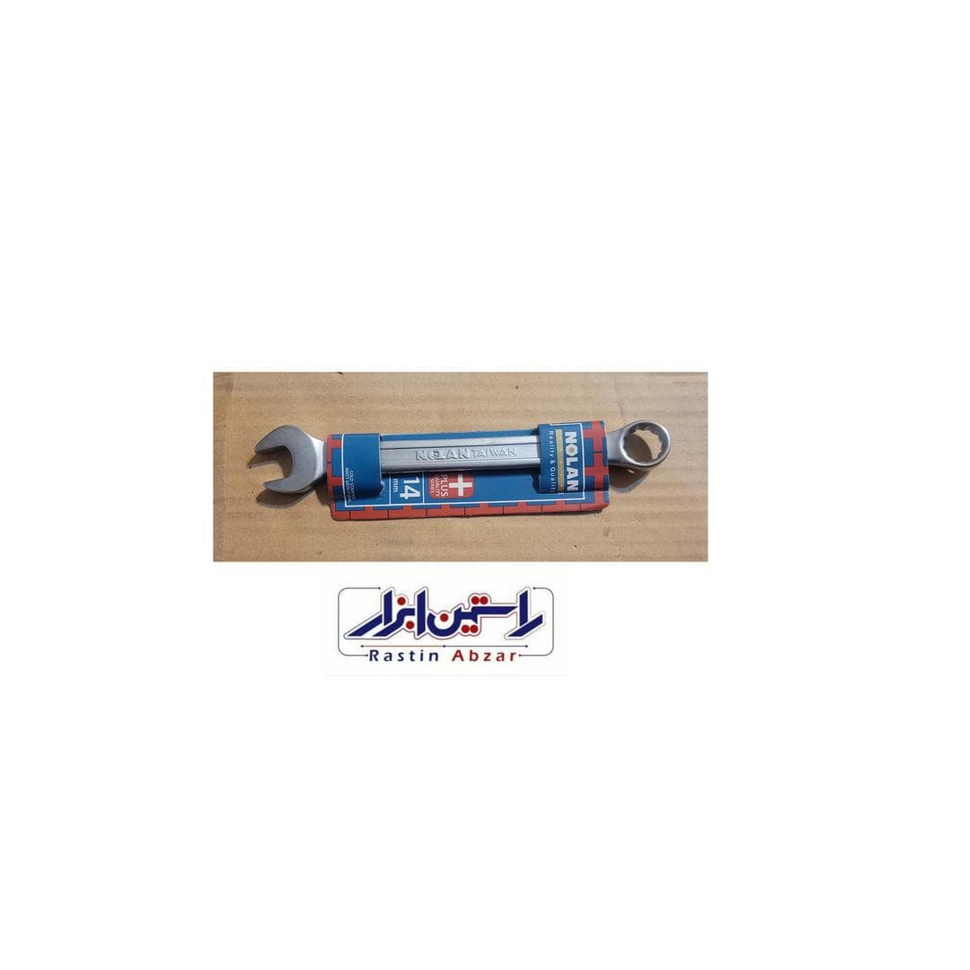 آچار یکسر تخت و یکسر رینگ  سایز ۱۴حرفه ای نولان 