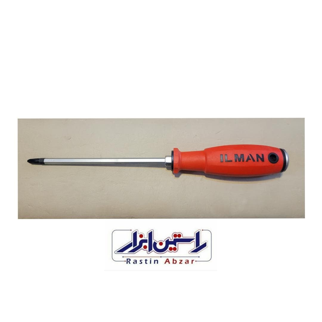 پیچ گوشتی ۱۵۰×۶ ضربه خور دو طرف تنظیم شو ILMAN